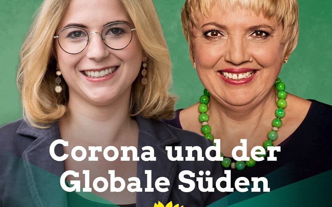 „Corona und der Globale Süden“ – Diskussionsveranstaltung mit Claudia Roth & Dr. Franzisca Zanker
