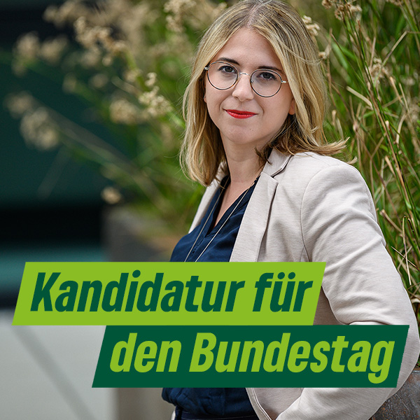 Die Freiburger Bundestagsabgeordnete Chantal Kopf (Bündnis 90/Die Grünen) erklärt ihre erneute Kandidatur bei der Bundestagswahl 2025