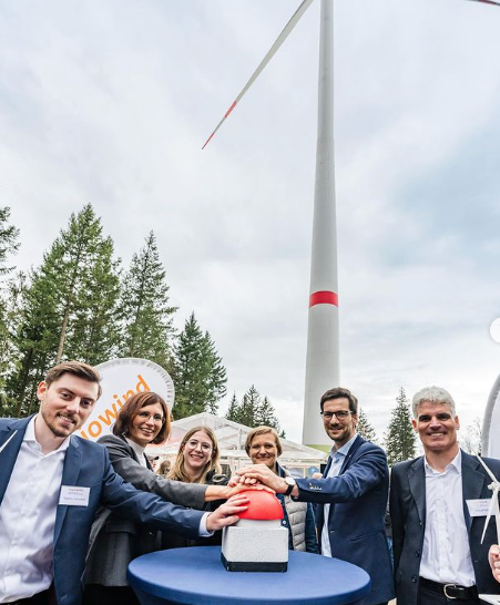 Einweihung des repowerten Windrads auf dem Schauinsland