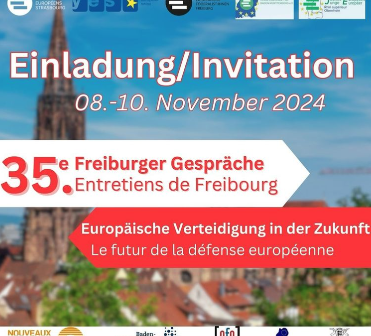 Einladung: Freiburger Gespräche – Europäische Verteidigung in der Zukunft