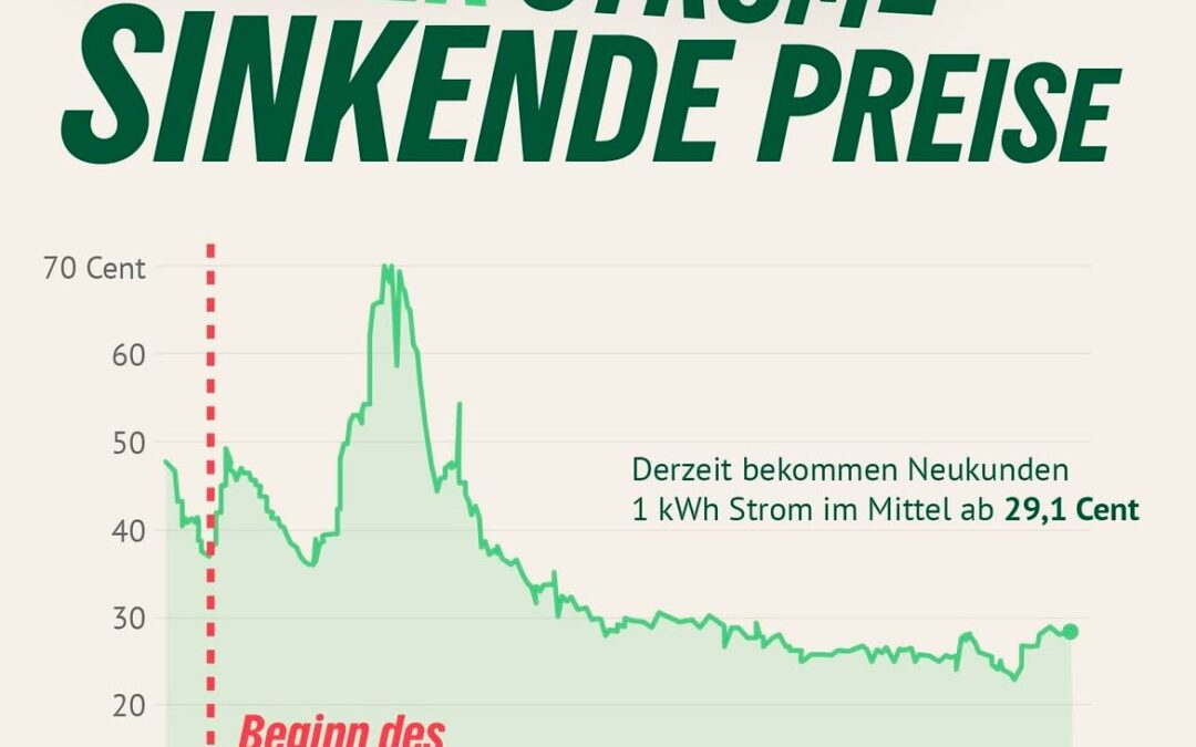 Grüner Strom=Sinkende Strompreise